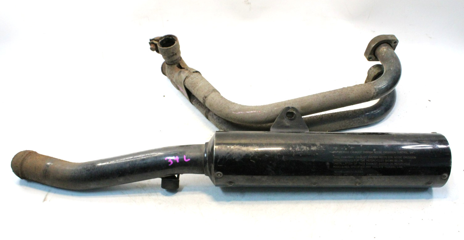Kawasaki Exhaust Left Hand - Damaged GPX 600R ZX600C 1988–1993 180011889 OEM