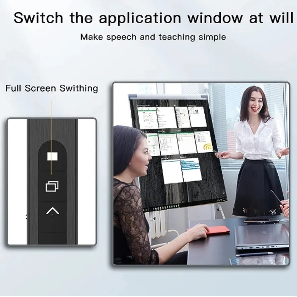 New Wireless Presenter Red Laser Page Turning Pen 2.4G RF Volume Remote Control