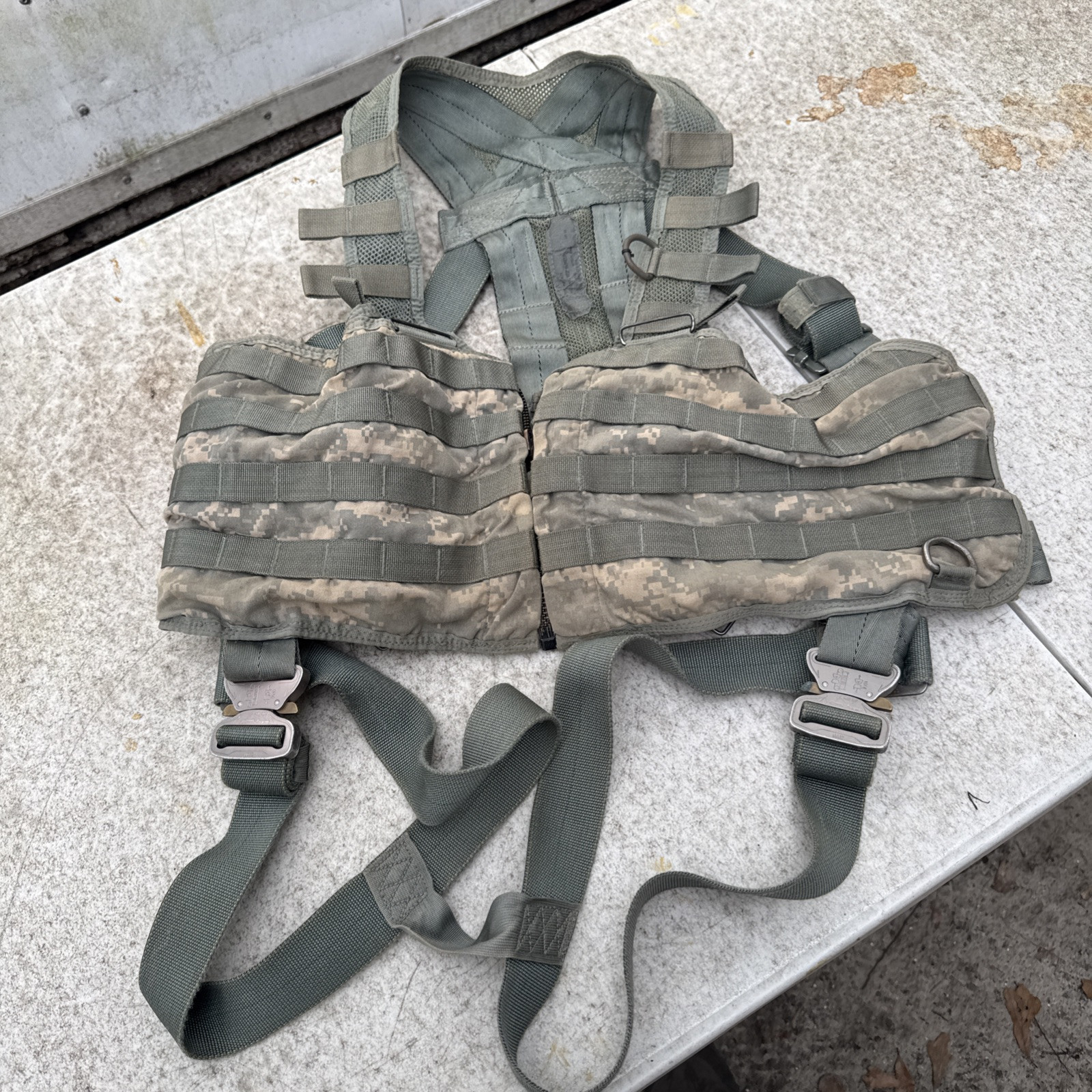 US Military ACU Aircrew Survival Vest PSGC Air Warrier Harness Army UCP