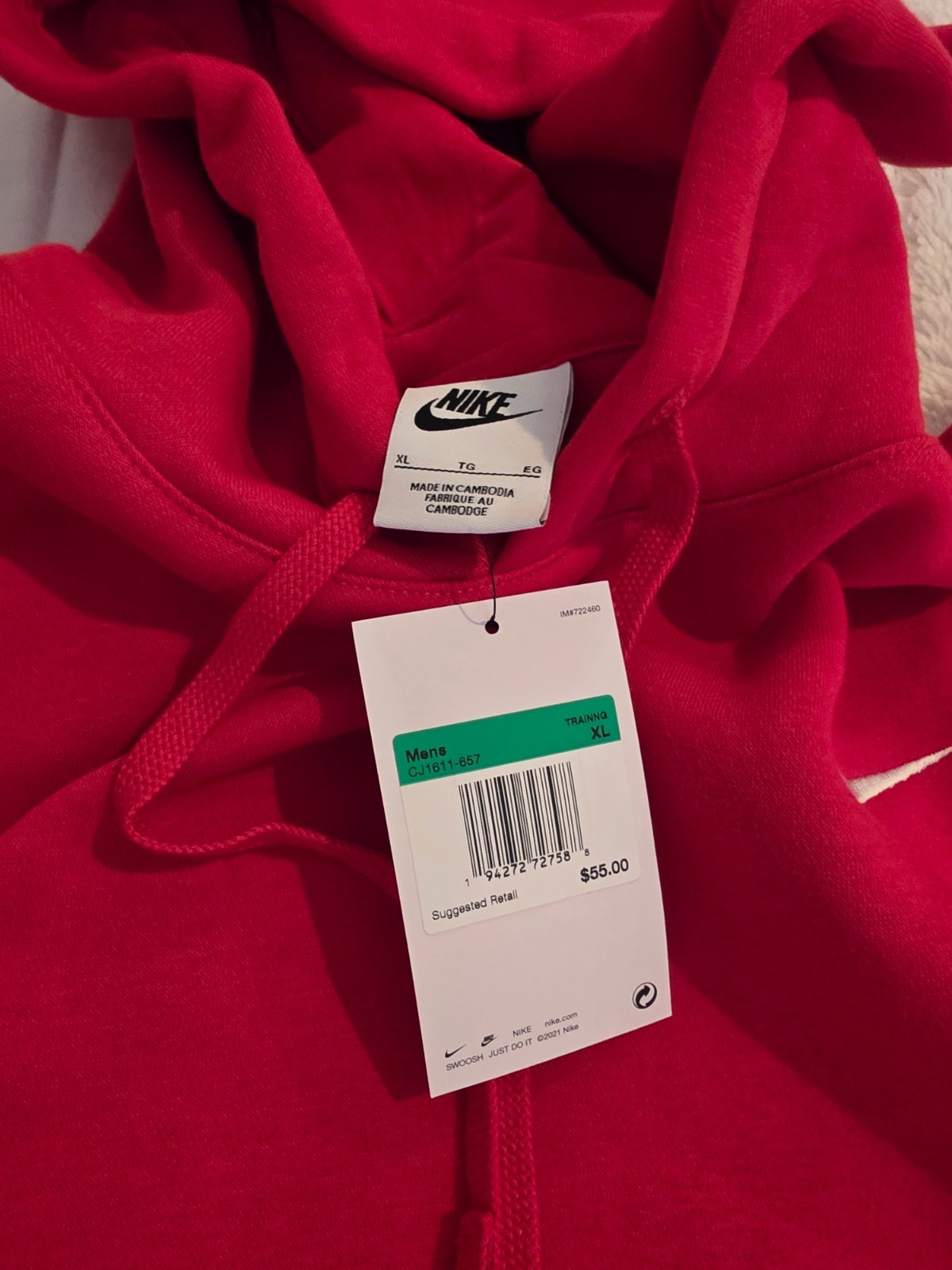 Nike Sportswear Men's Pullover Hoodie - Red