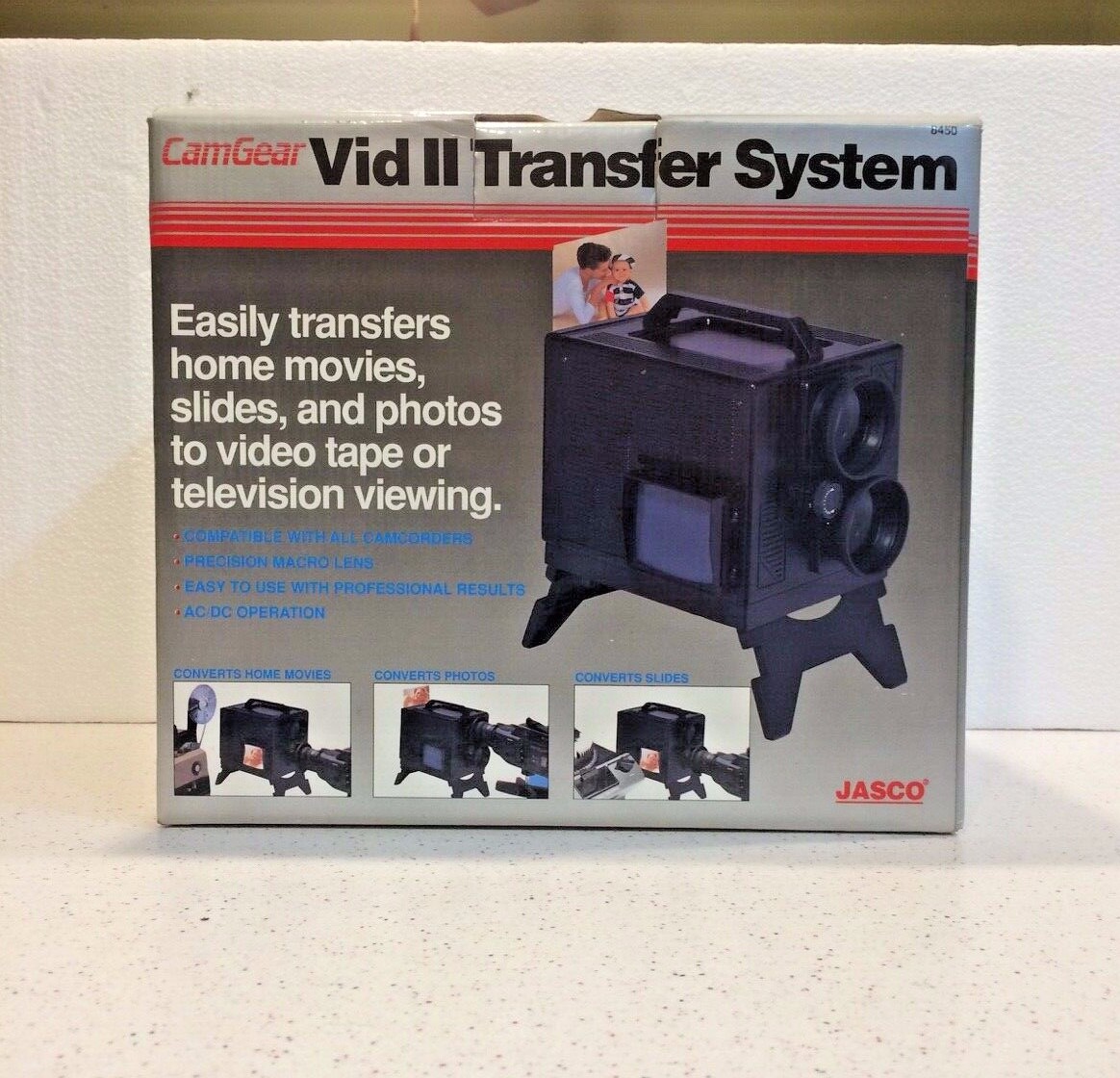 CamGear VID II Video Transfer System FILM/PICTURE/SLIDES  by JASCO 8450