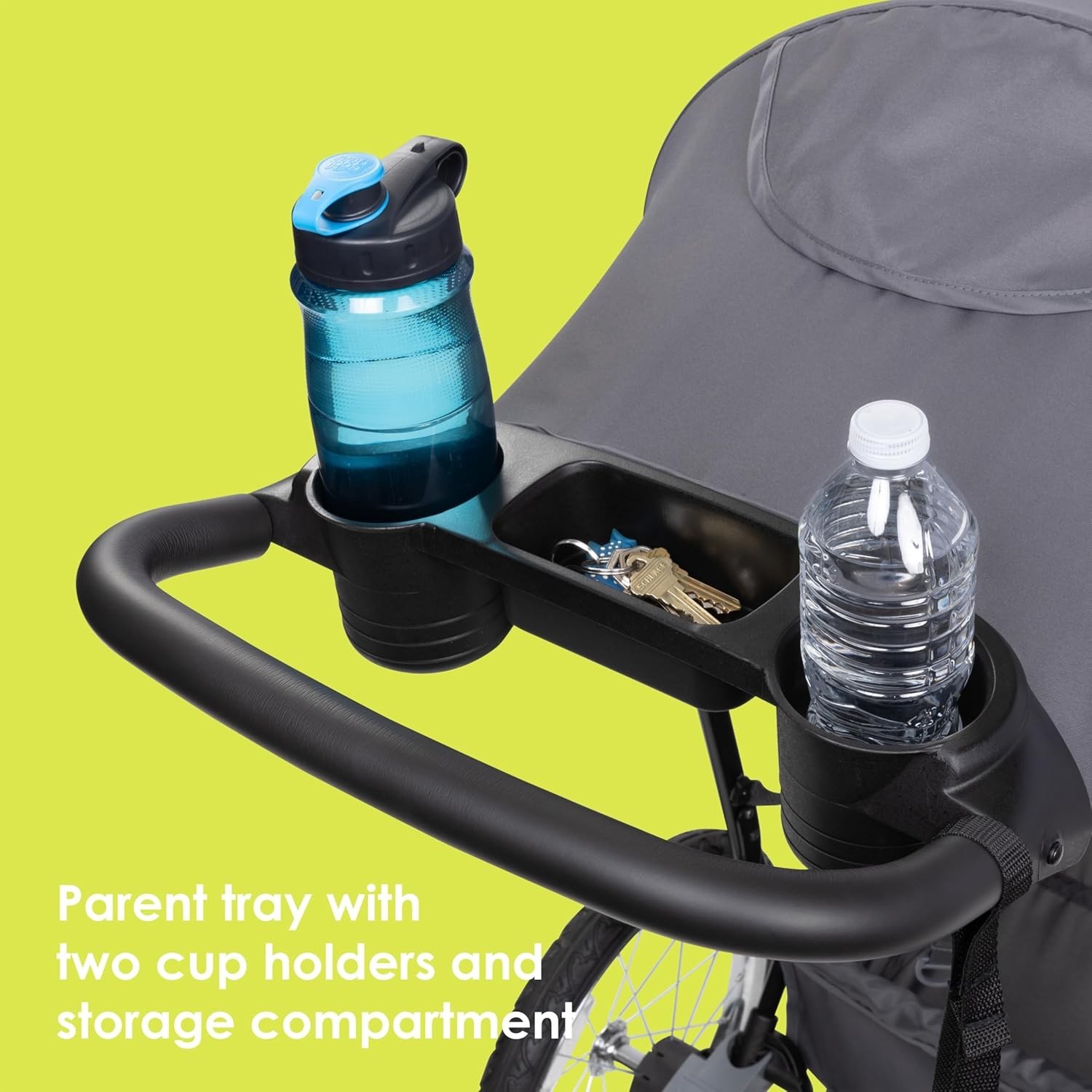 Journey Jogging Stroller in Stellar Grey - 5-Point Harness & Adjustable Canopy