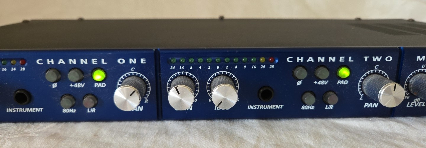 Presonus MP20 Two Channel Microphone Preamp USA - Rack Mount - Tested & Working