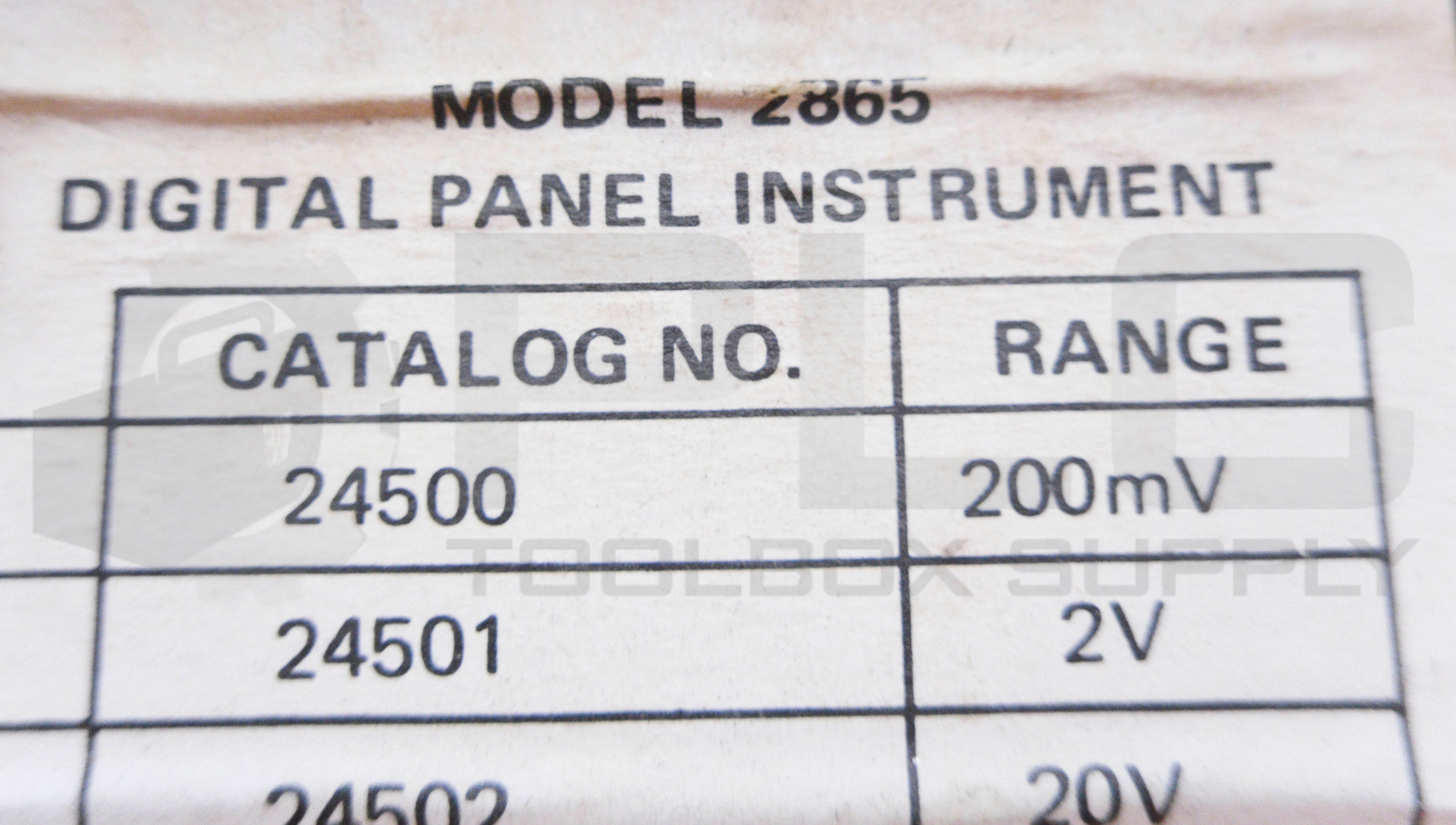 NEW SIMPSON 2865 METER PANEL MOUNT 120VAC 500-400HZ