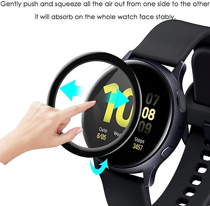 2x 3D Curved Full Coverage Soft Screen Protector For Google Pixel Watch/Watch2