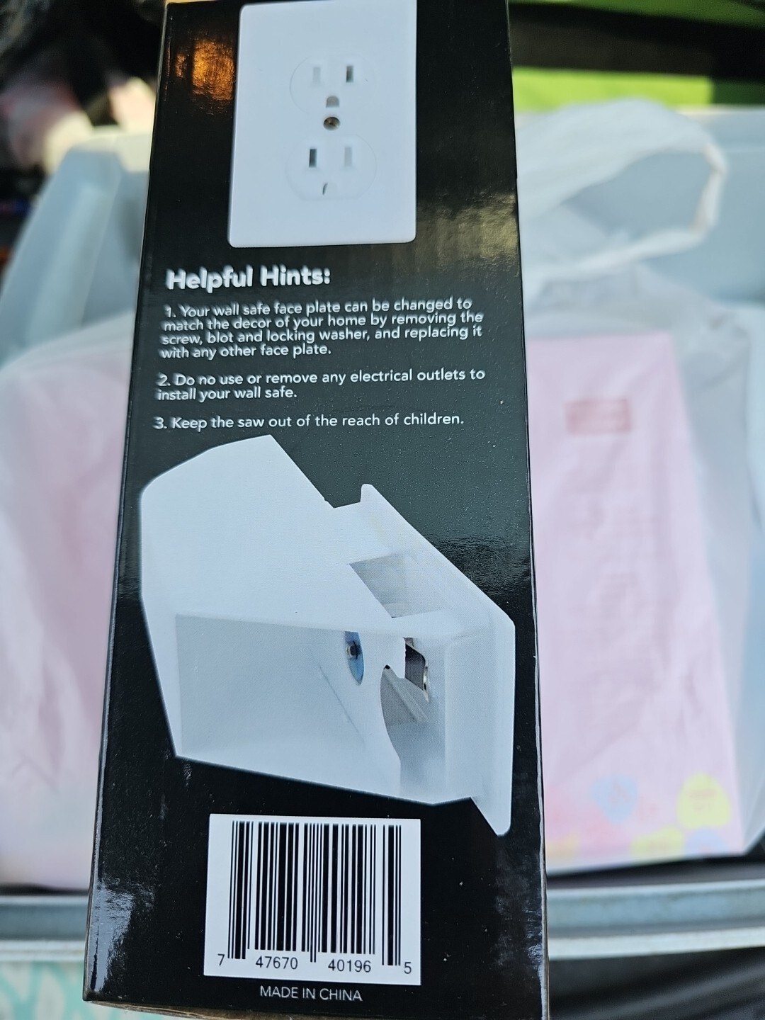 Wall Socket Diversion Safe