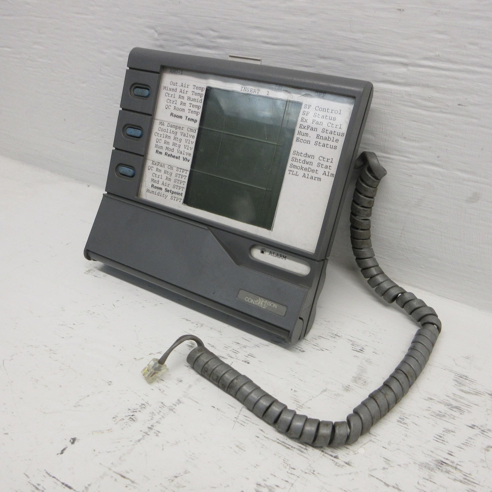Johnson Controls AS-ZTU100-1 (Rev D) Zone Terminal Display Class 2 24VAC 1 Amp
