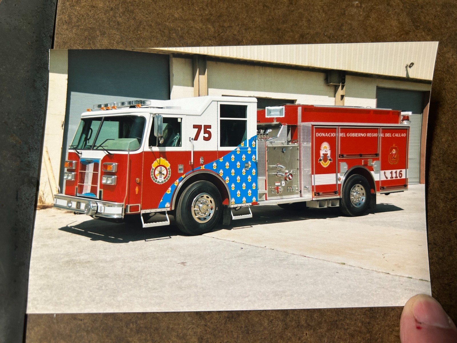 Callao Peru 2010 Pierce Contender pumper Fire Apparatus Photo A63