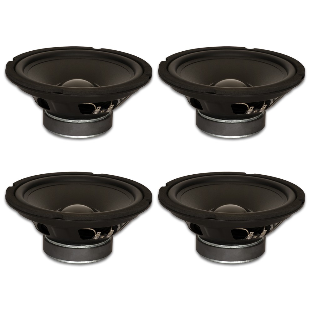 4 Goldwood Sound GW-8028 Rubber Surround 8" Woofers 190W each 8ohm Speakers
