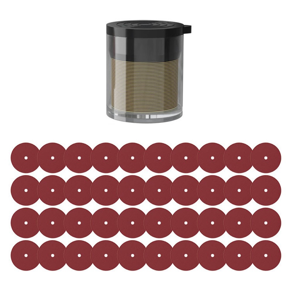 Industrial Grade 120 Grit Sandpaper 40pcs 20mm Diameter 2mm Inner Hole