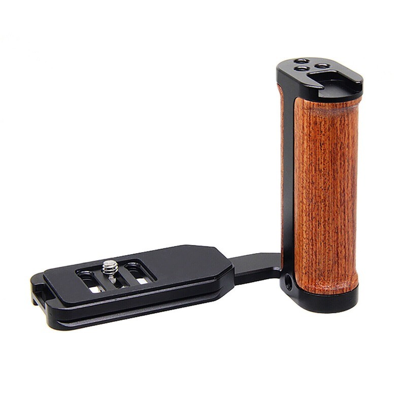 Side Wood Handle Left L-Plate Quick Release Plate Universal Camera Accessory USA