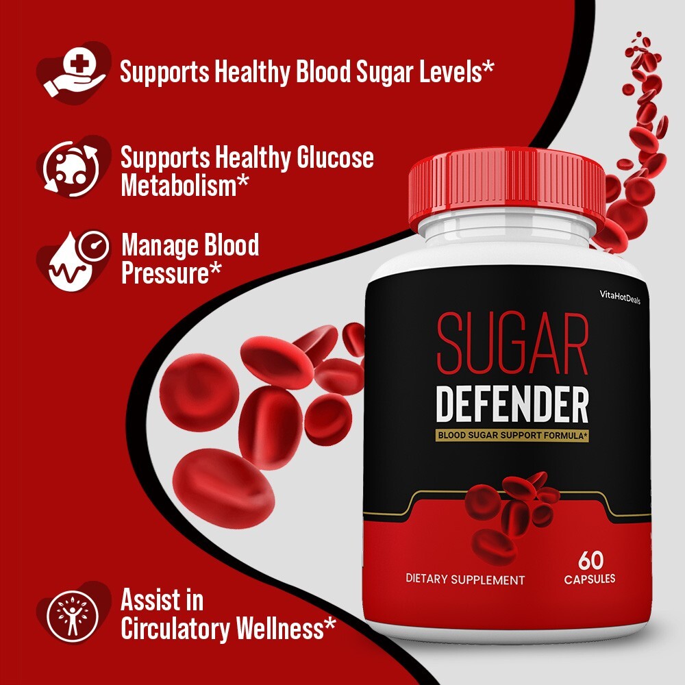 Sugar Defender Pills, Official Sugar Defender 24 Max Strength (2 Pack)