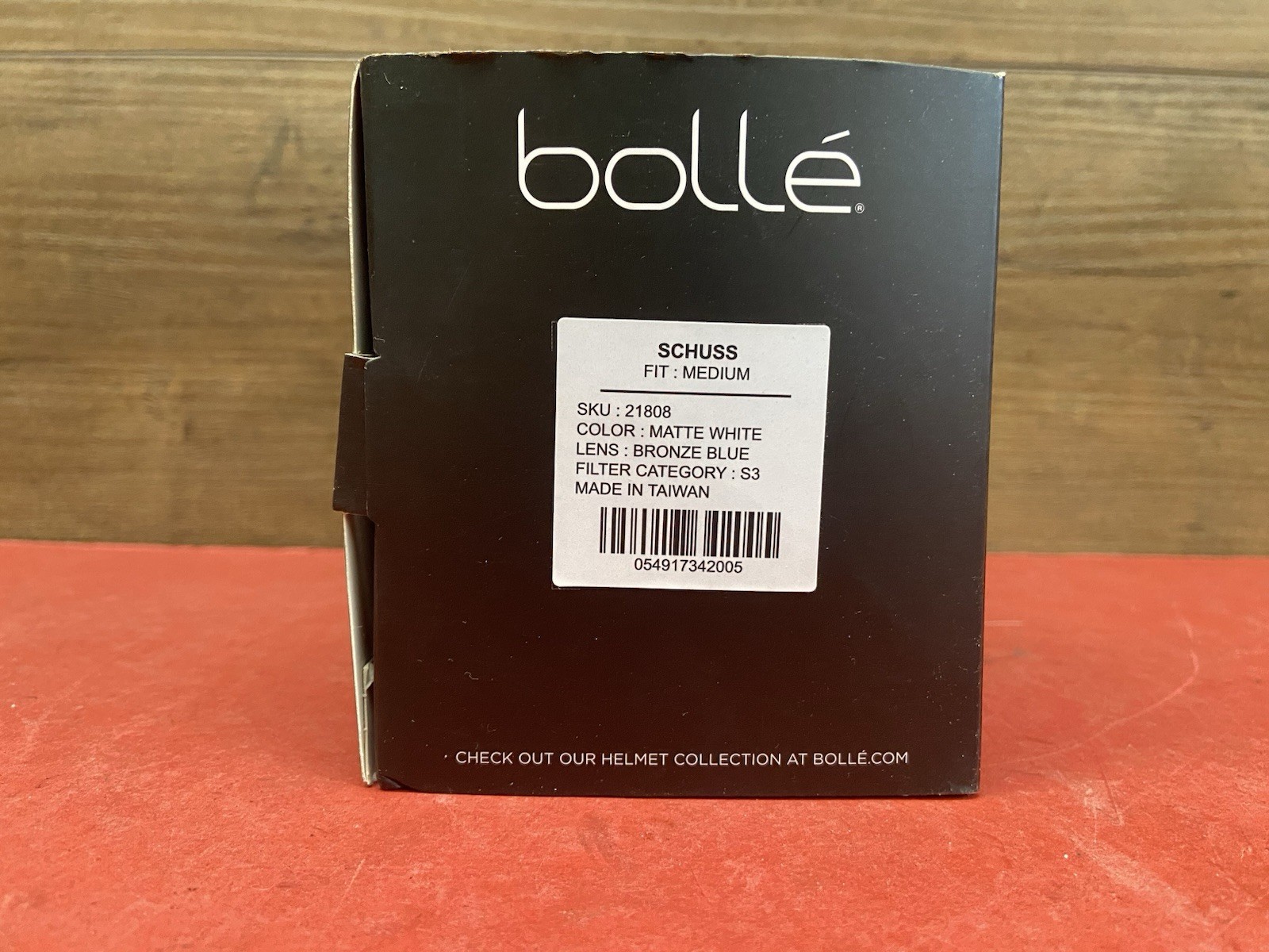 Bolle Schuss Ski Snowboard Goggles Matte White Frame Bronze Blue Mirror Lens S3