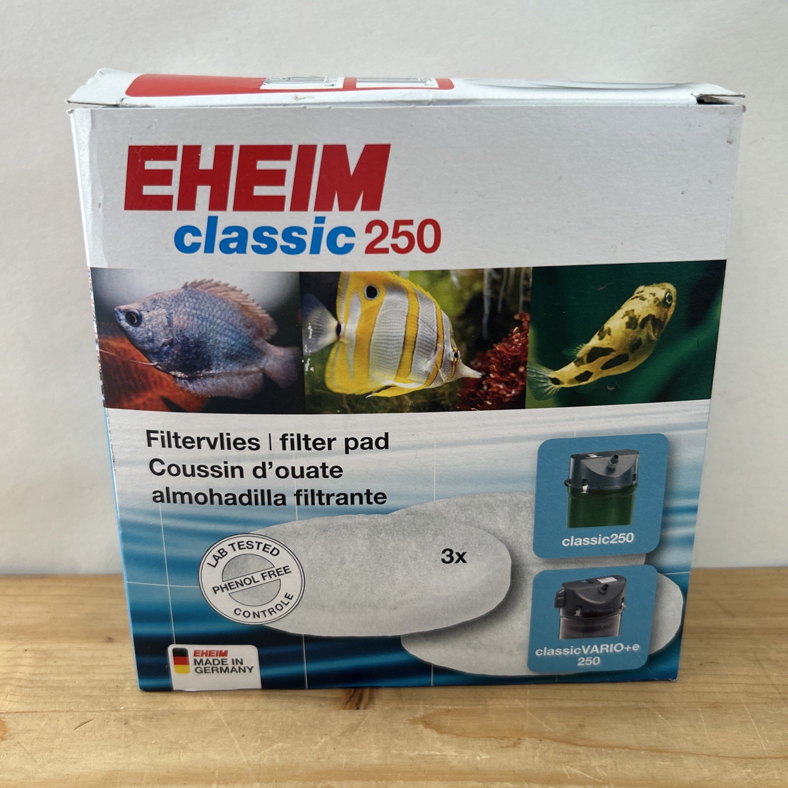 Eheim Classic 250 Filter Pads Pack of 3 White Fine Filters for 2213 Canister