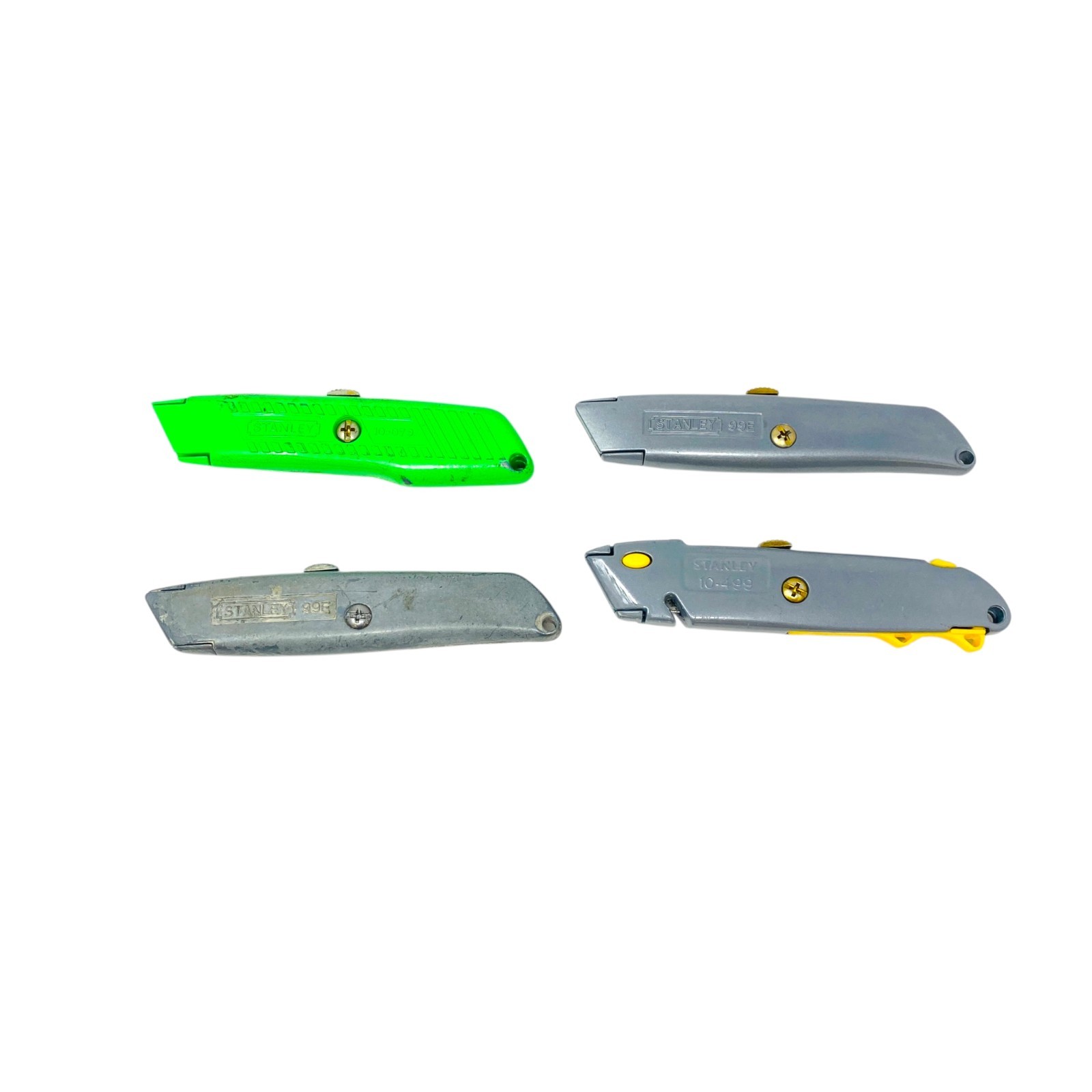 Stanley Utility Knives Lot of 4 Box Cutters 99E 10-079 10-499