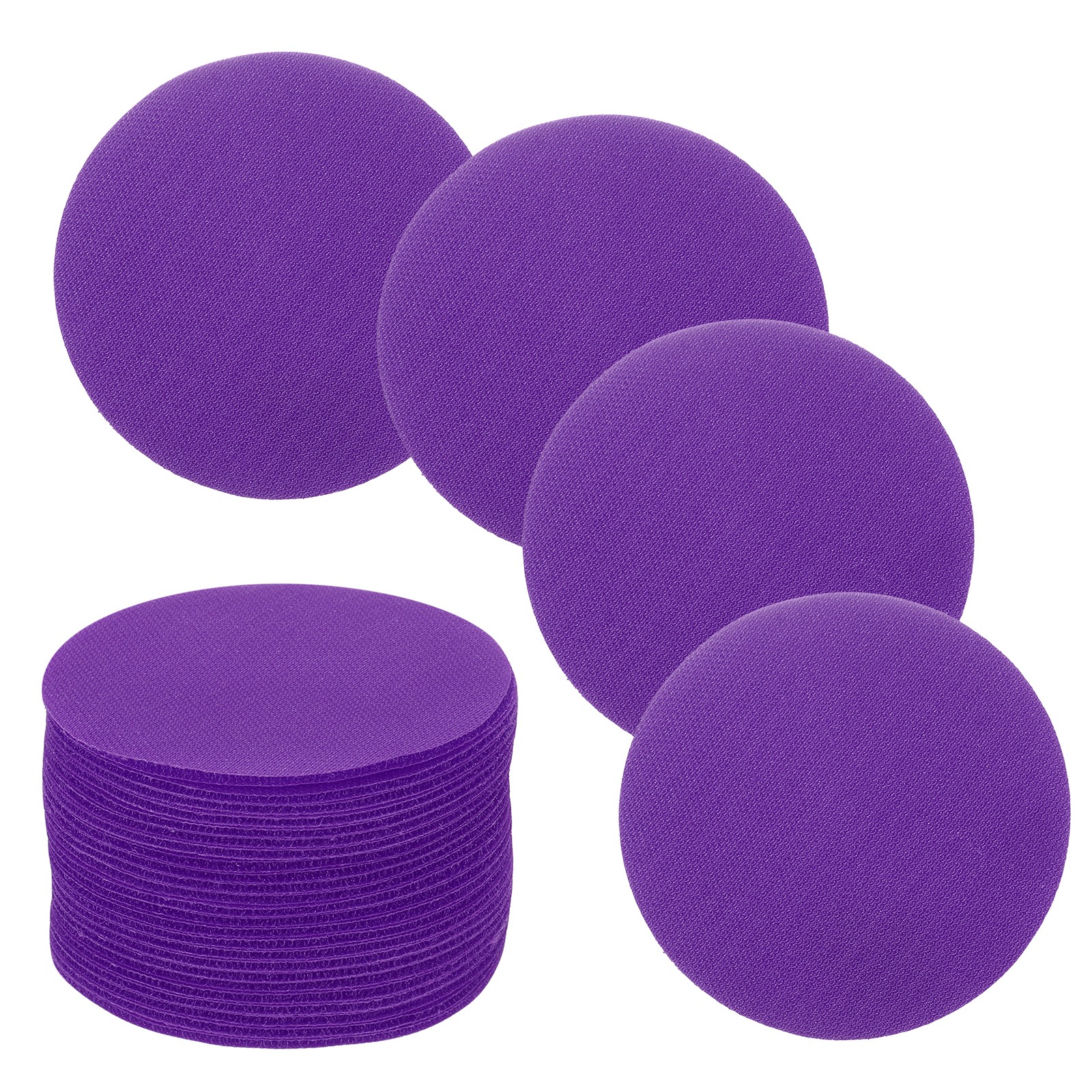 30 Pcs Carpet Spot Markers Floor Circle Dots for Classroom, Purple