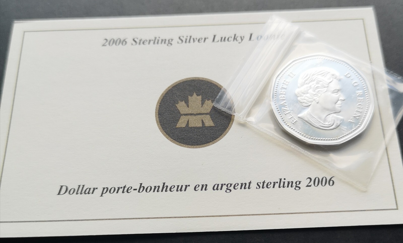 *** 2006 CANADA 1$ LUCKY LOONIE *** STERLING SILVER ***