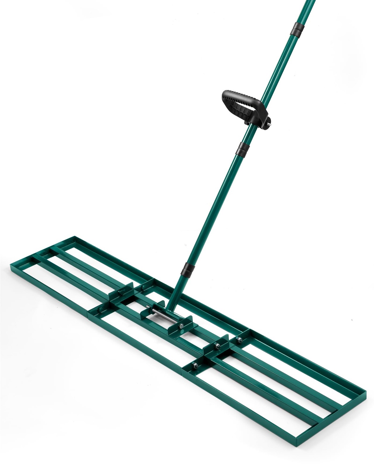 Yard Leveling Rake 45x10 Inch Soil Lawn Leveler Tool Adjustable Handle Stainless