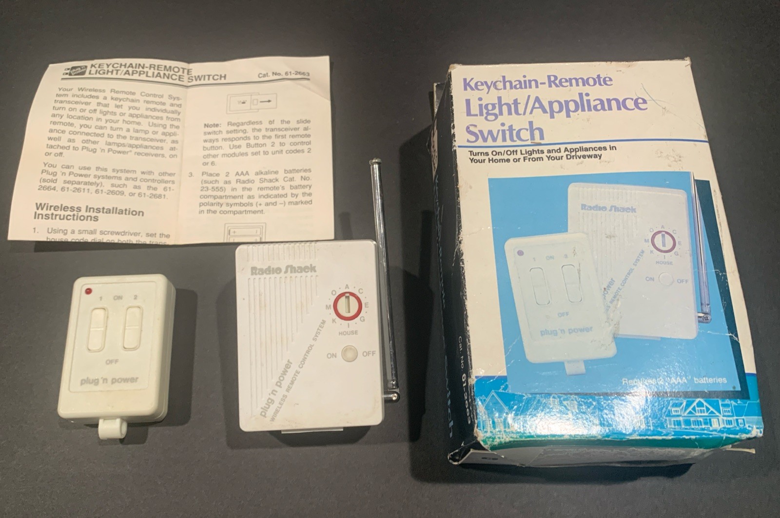 NOS RadioShack Remote Control Light/Appliance Switch 61-2663