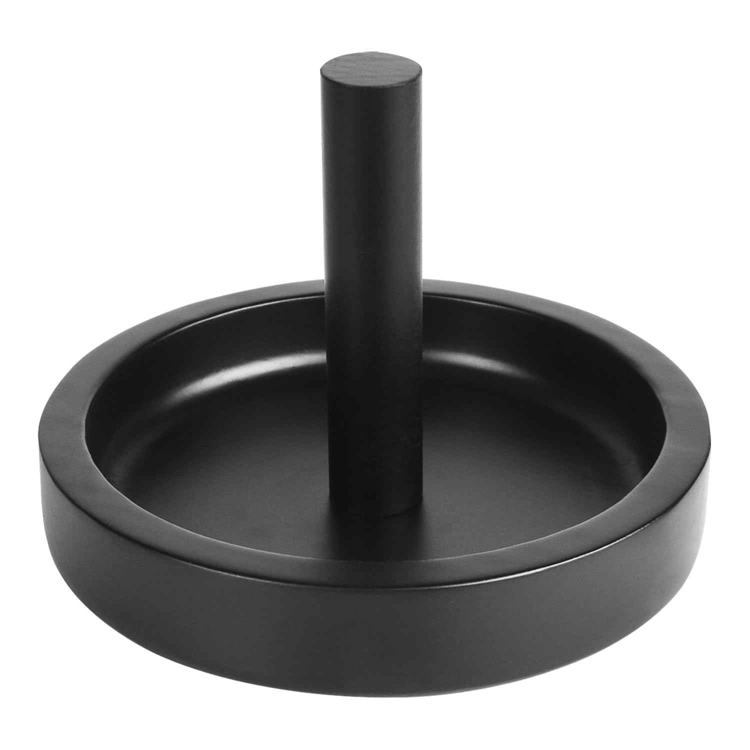 Wood Cone Talc Bowl Cone Chalk Holder for Pool/Billiards Table Black