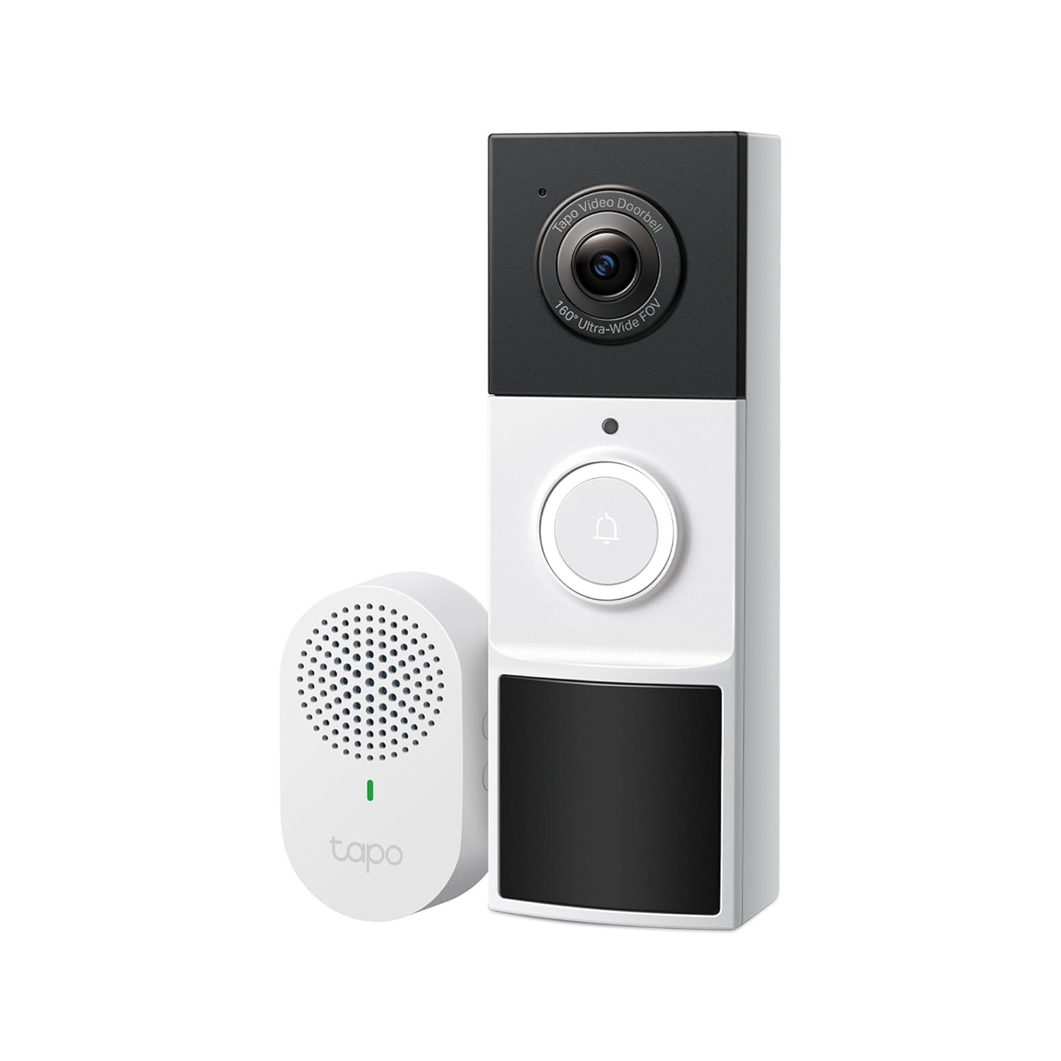 2K Wireless Smart Video Doorbell with Chime 160° Ultra-Wide View Camera