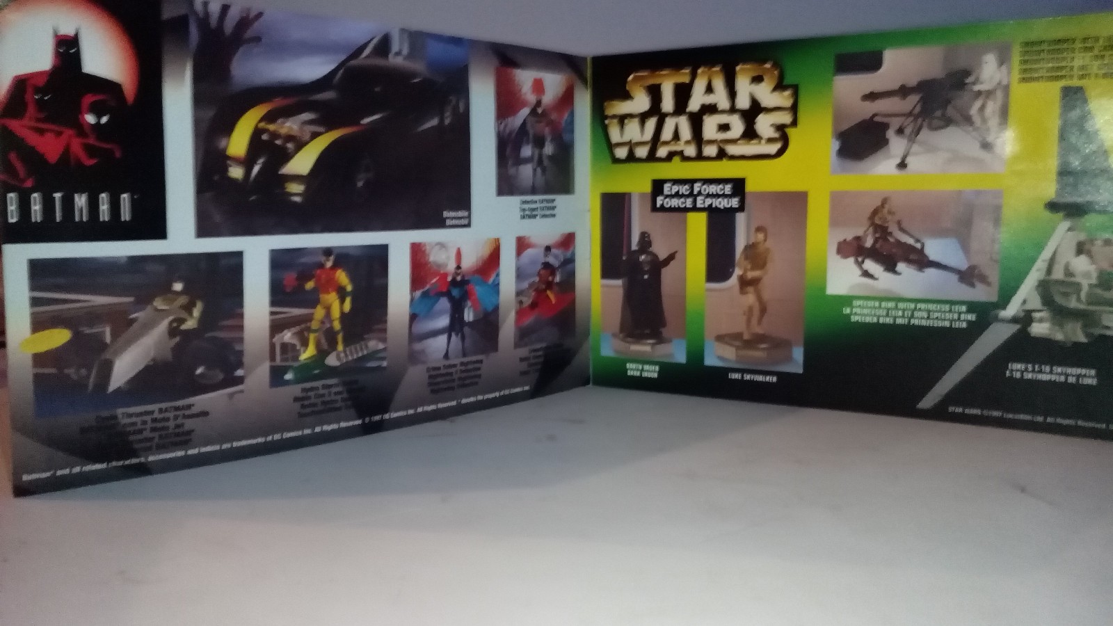 Batman Kenner Action Figures Booklet, Toy Guide Brochure 1994