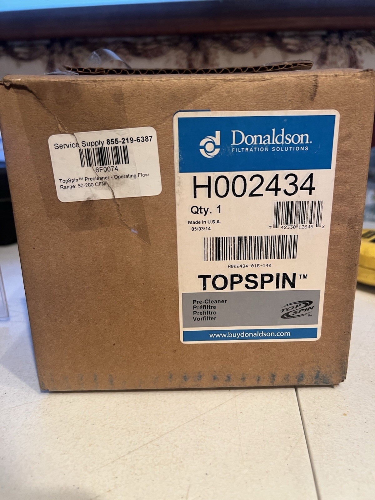 Donaldson H002434 Precleaner, Topspin (NOS)