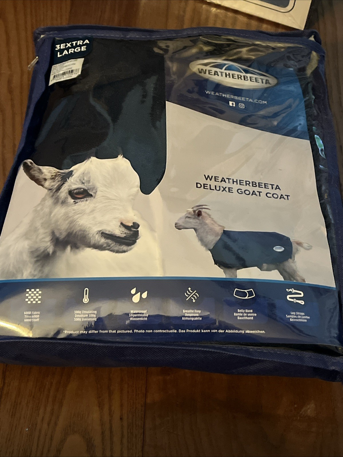 Goat Coat Weatherbeeta 3XL New Unused Goat Warmth Livestock Warmer