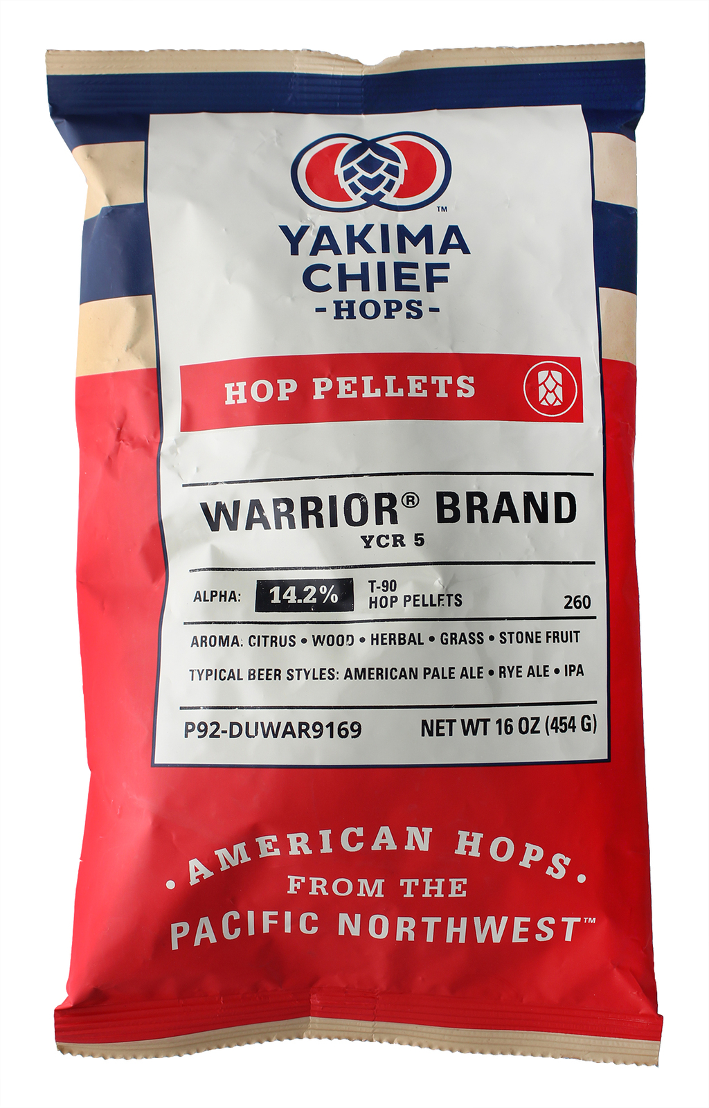 Warrior Hop Pellets 1 lb for Home Brew Beer Making