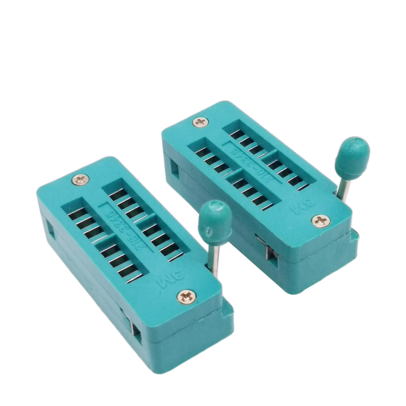 2x 16 Pin 2.54mm ZIF ZIP IC Test DIP Board Socket Universal 216-3345