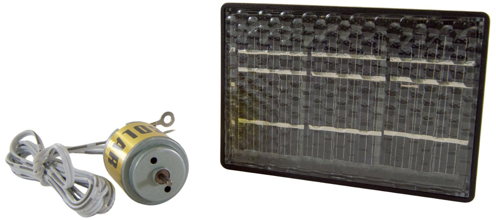 Solar Motor Kit - 1V/400mA Solar Cell Module and DC Solar Motor with Motor Clip