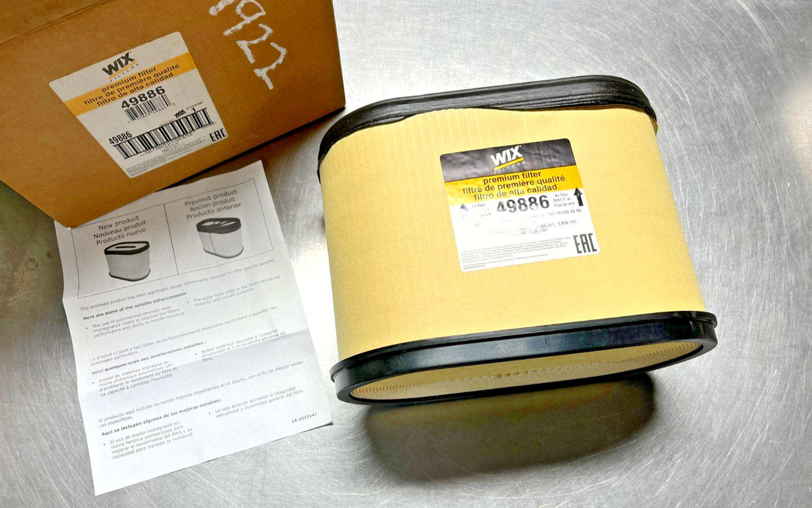 49886 Genuine WIX Air FILTER