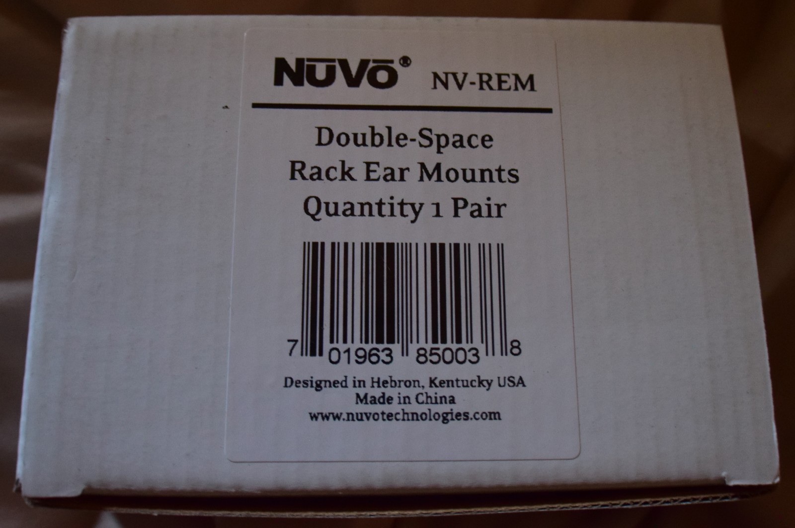 NuVo NV-REM Pair of Double Space Rack Ear Mounts Grand Concerto Essentia