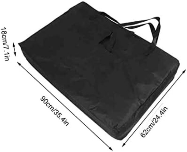 Universal Massage Bed Carrying Bag - Durable Canvas, Space-Saving Design
