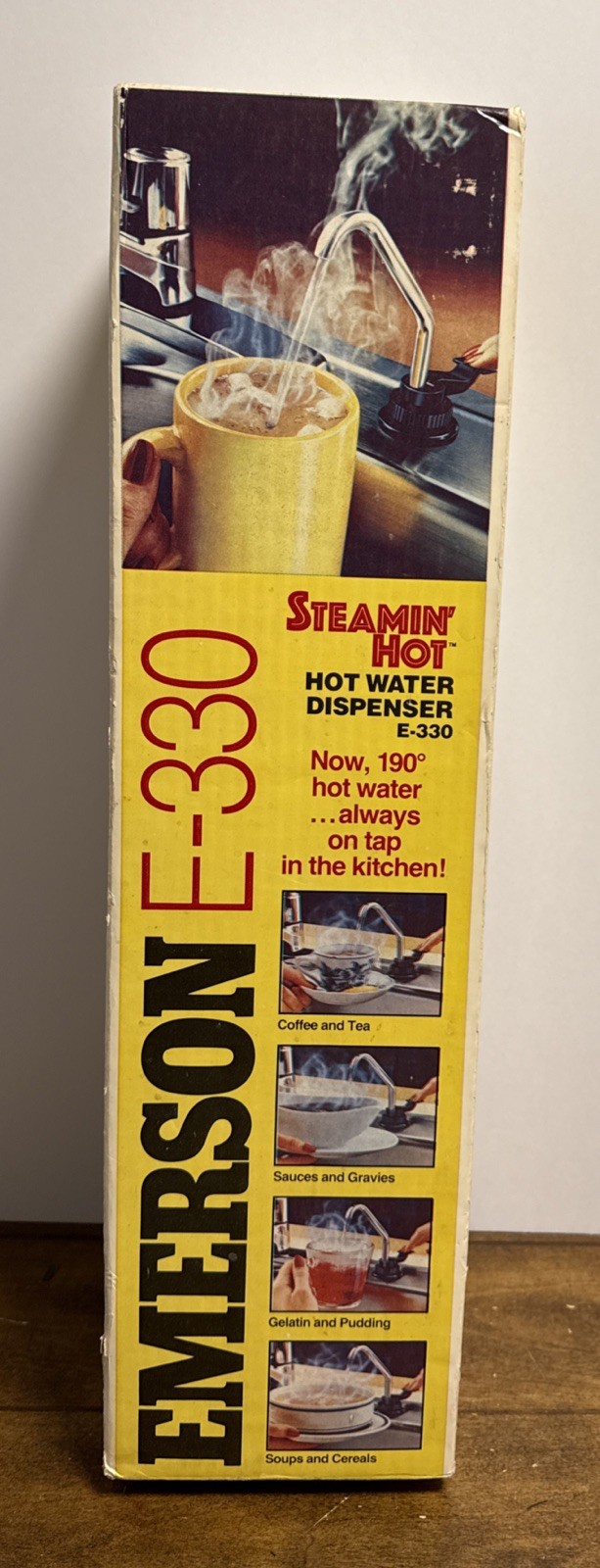Steamin' Hot Instant Hot Water Dispenser Model E-330 New in Box Emerson