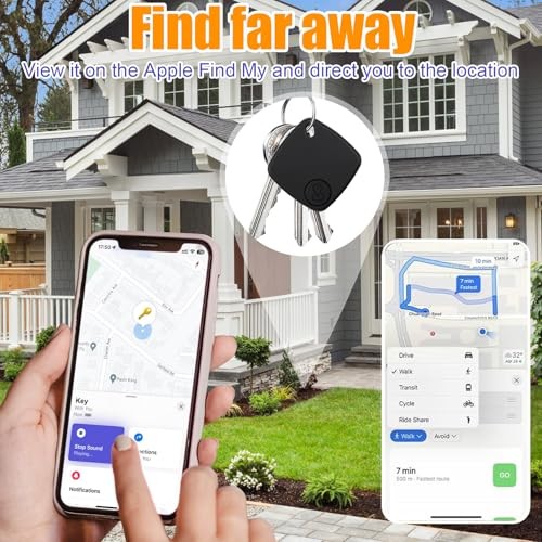 Tracker Tags-4 Pack, Bluetooth Tracker Work with Find My (iOS Only), Smart