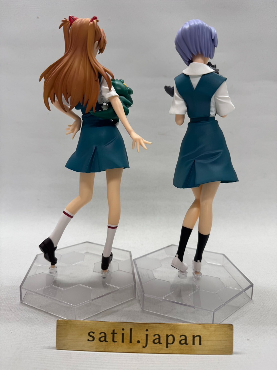 [USED] SEGA Godzilla vs Evangelion Premium Figure Rei Ayanami & Asuka Bundle