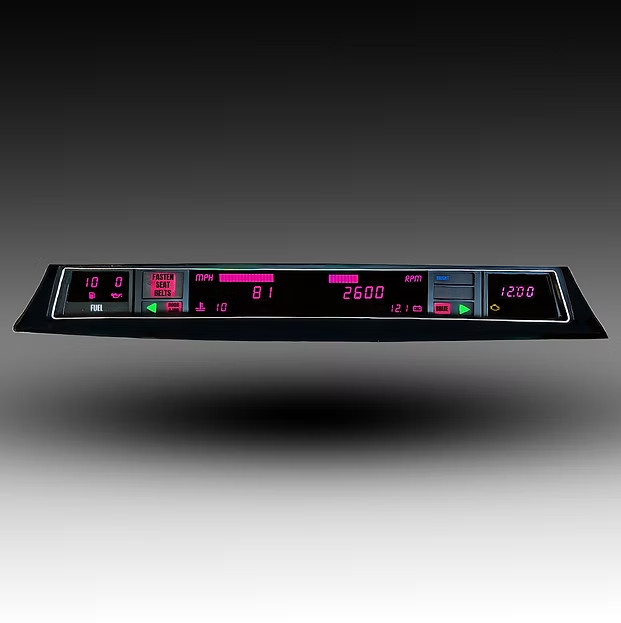 1971-1976 Impala/Caprice LED Digital Panel Pink LEDs Intellitronix DP1210K
