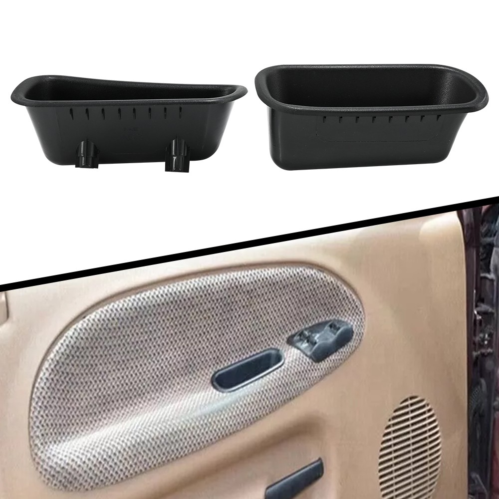 Pair For 1994-2001 Dodge Ram 1500 2500 3500 Front RH LH Door Pull Handle Cup