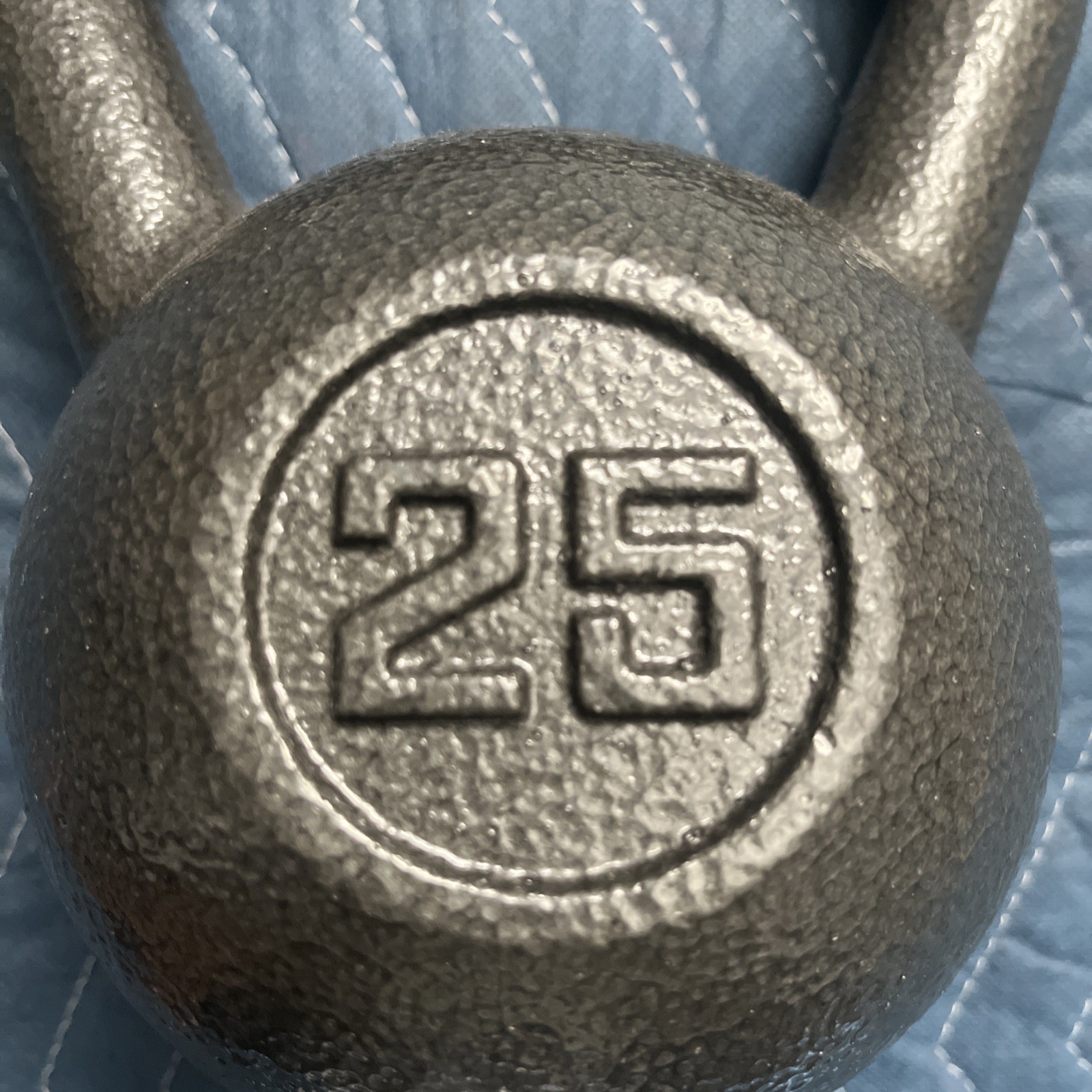 Athletic Works 25lb Kettlebell Cast Iron Black