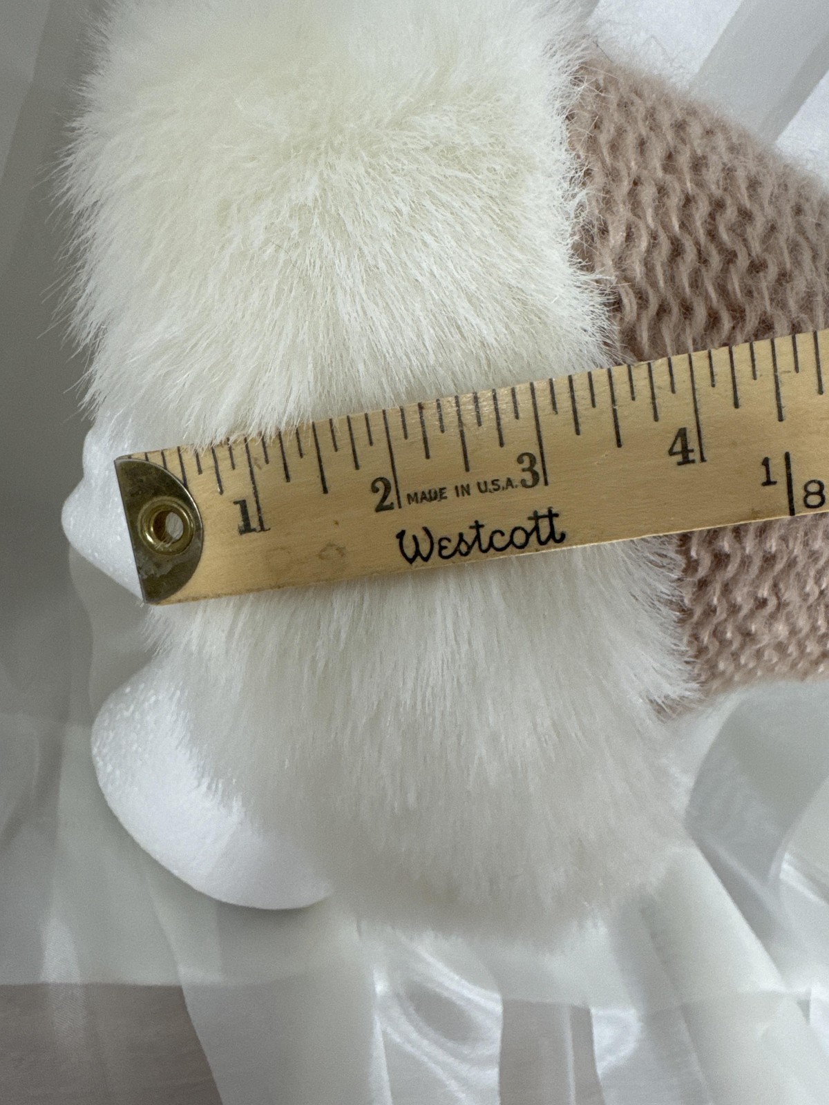 Cossack Hat Womens One Size White Faux Fur Knit Lined Winter Warm Cozy