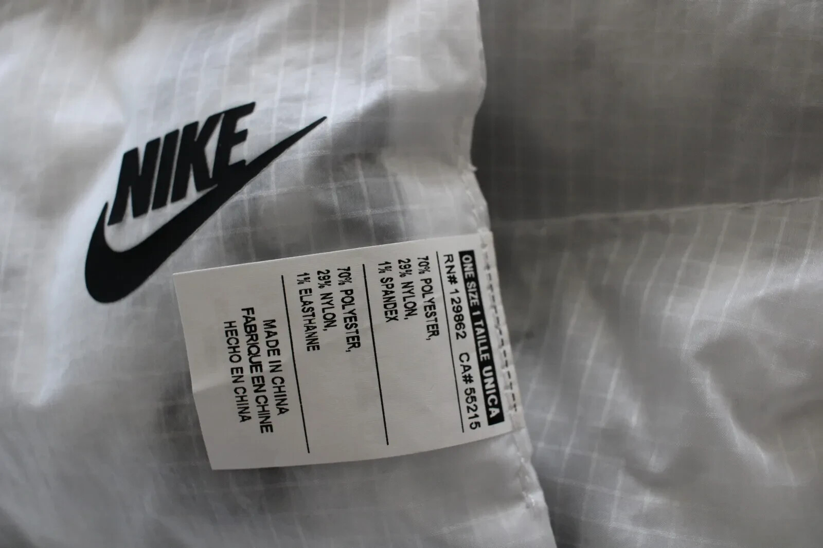 Nike Marble Eco Down Scarf Insulated Adult White/Black