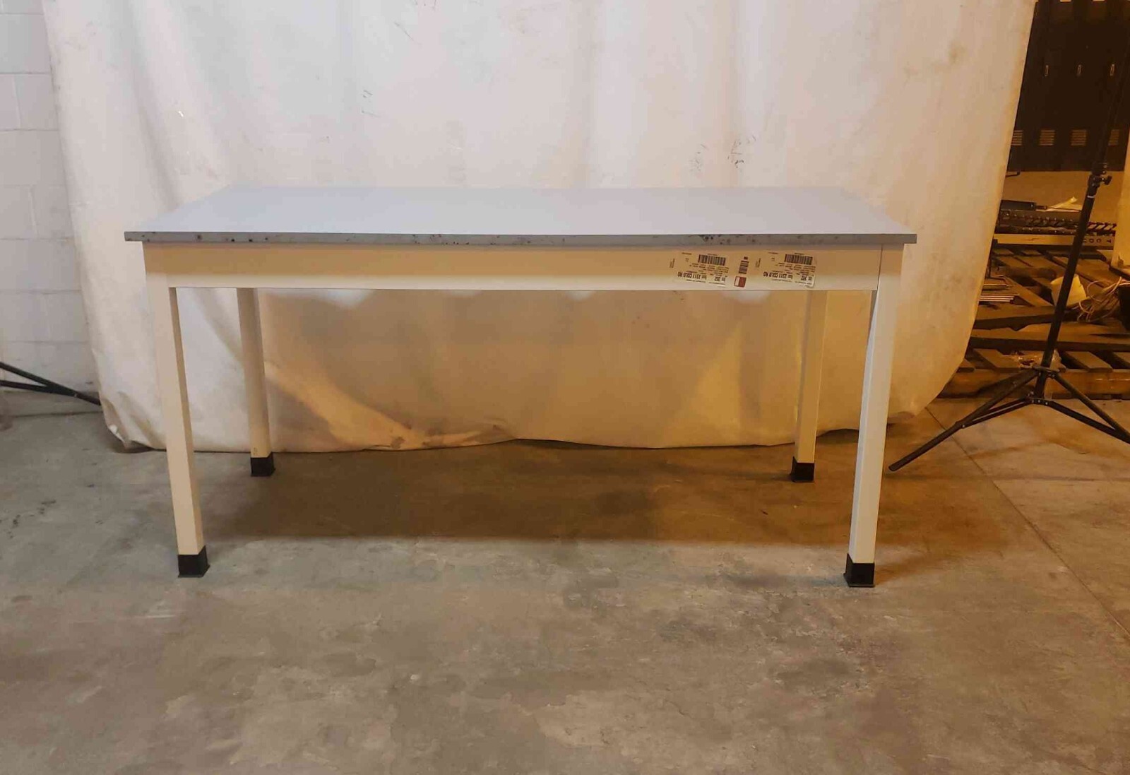 6ft Grey Epoxy Table Fisher Hamilton Chem Resistant Desk (1145AA)(1145AA)