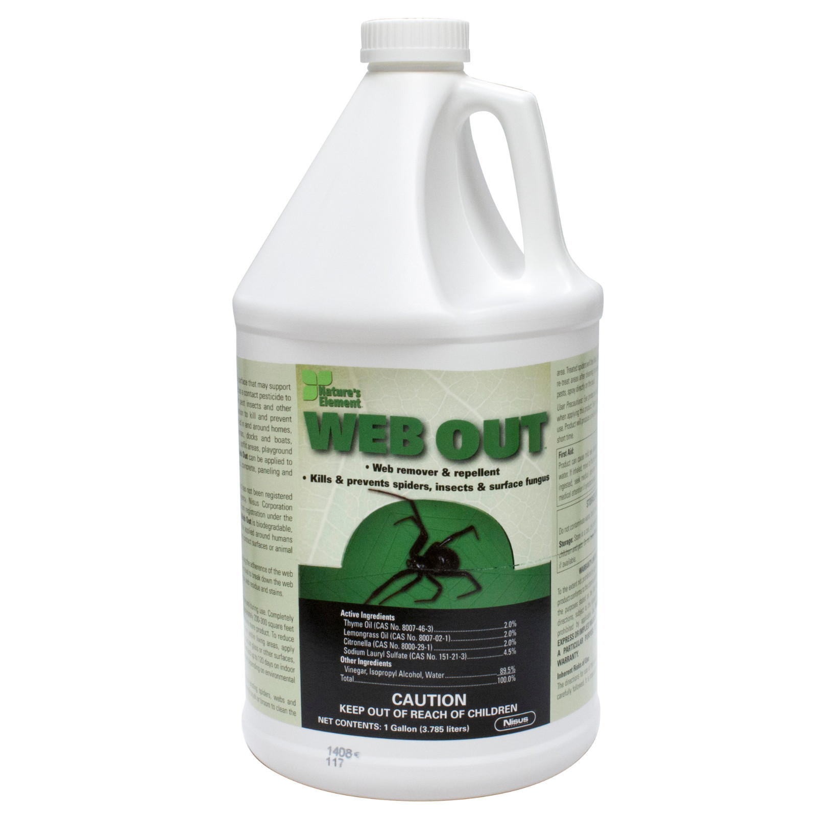 Spider & Cobweb Destroyer Web Out Spider Spray 1 Gal Web Out Cobweb Eliminator