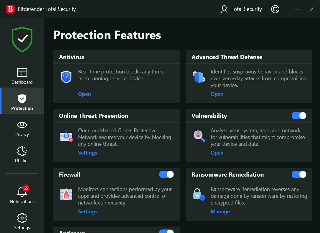 Bitdefender Security - 1 Year For 10 Devices (Win,MAc,Android) Protection