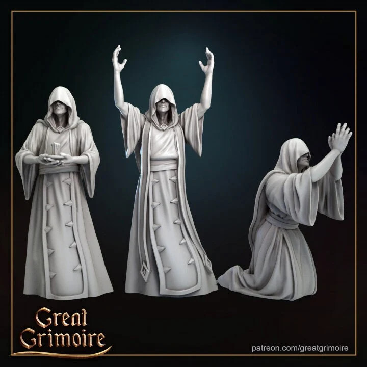 Dark Cultists - Resin Tabletop Miniature