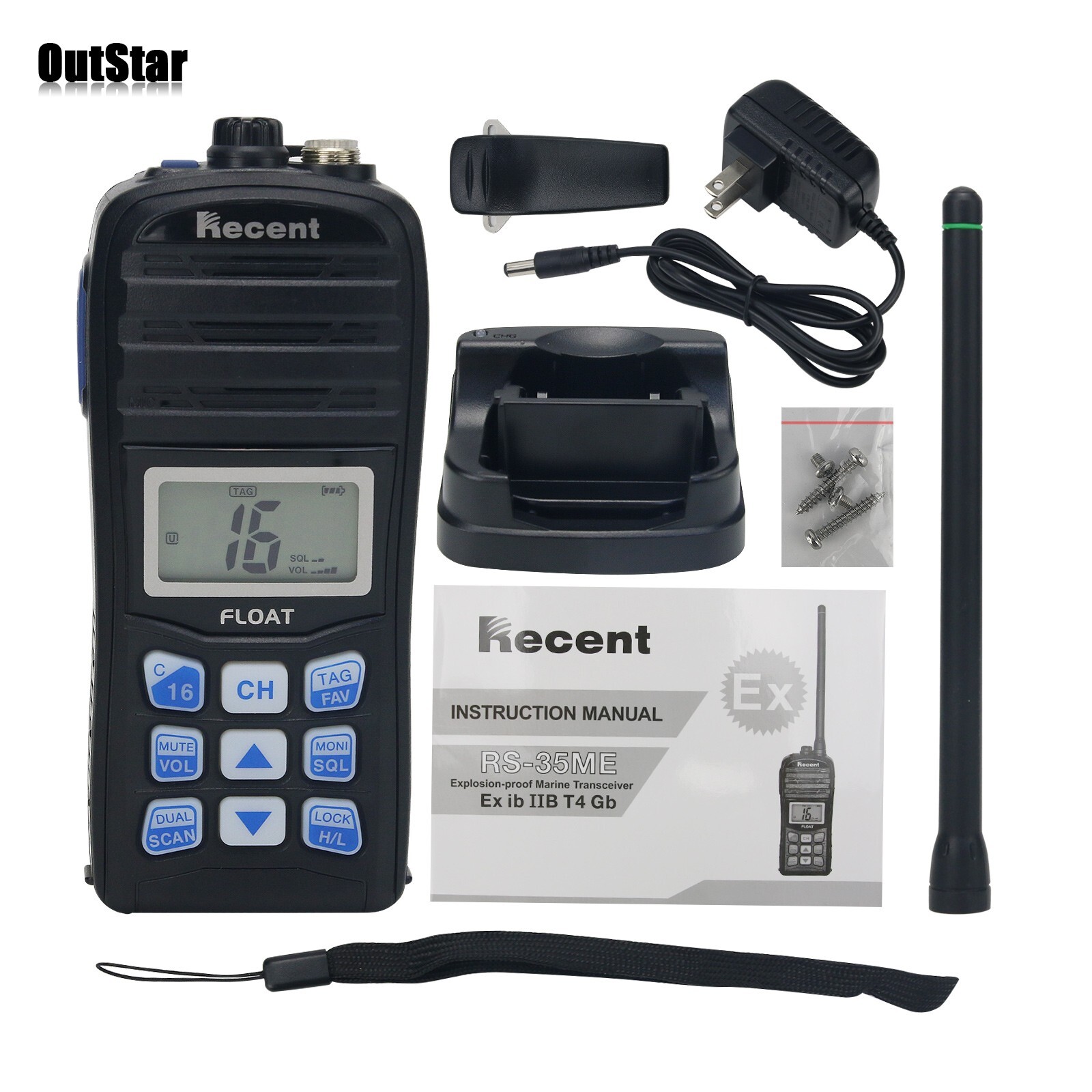 RS-35ME ATEX Explosion-proof Walkie Talkie 5W VHF Marine Radio 156-163MHz ot34