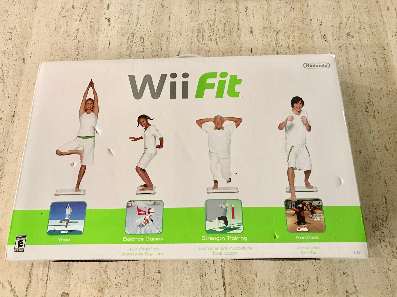 Nintendo Wii Fit (2008) Balance Board & Game Home Fitness + Wii Fit Game