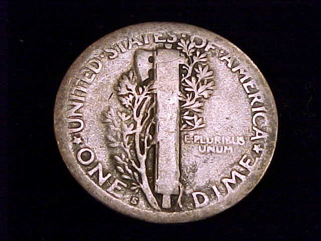 1920-S Mercury Dime, Good Grade