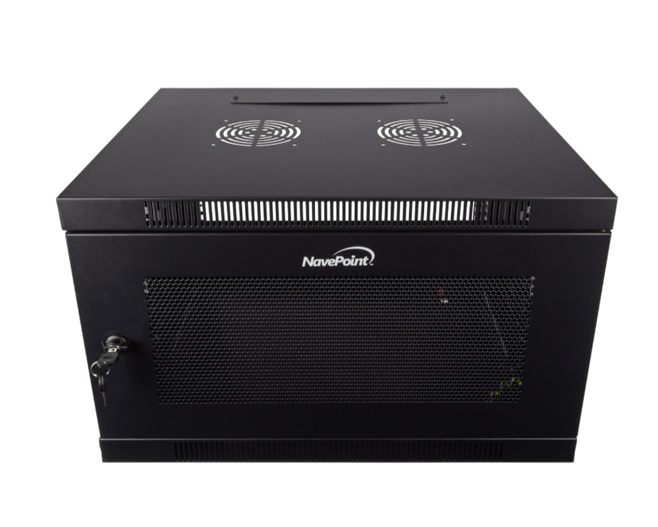 NavePoint 6U 450mm Depth Perforated Networking Server Cabinet 00301143 Open Box